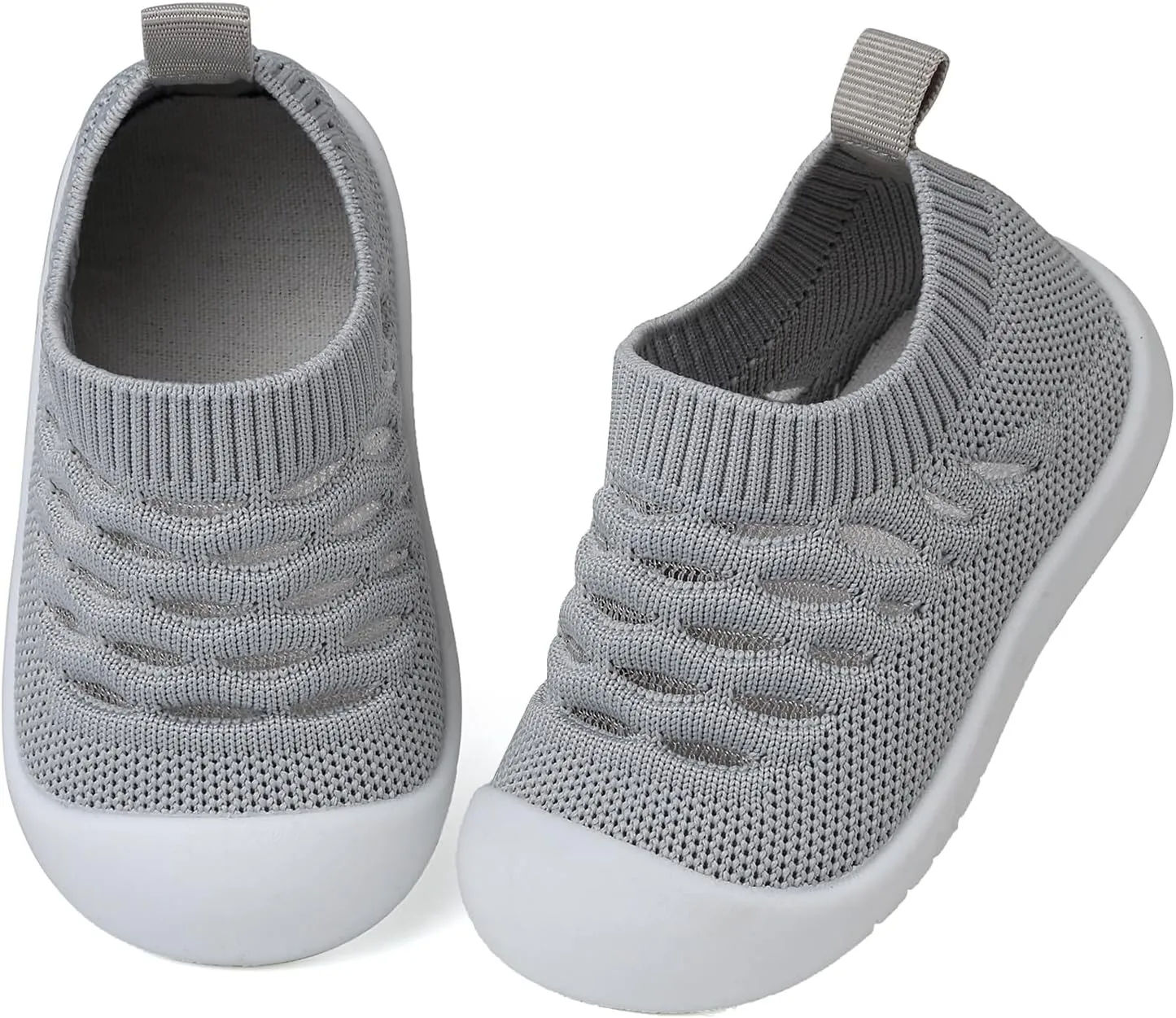 Baby Shoes for Boys Girls Breathable First Walking Shoes - Infant Toddler Trainers Shoes Non Skid Indoor Floor Slipper with Soft Sole Cotton Mesh On Sneaker