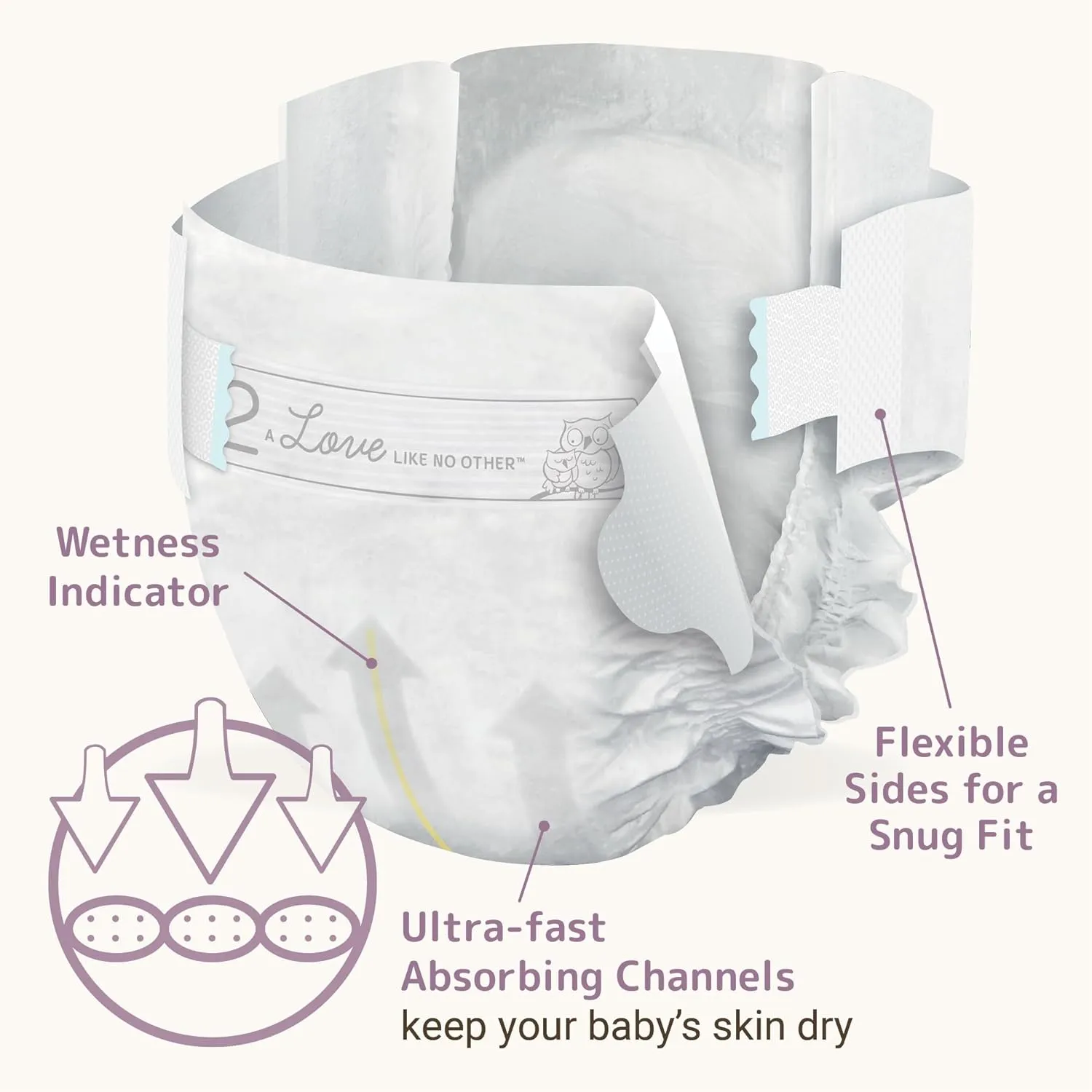 Bambo Nature Hypoallergenic Baby Diapers, Eco-Labelled Sustainable Diapers, Enhanced Leakage Protection, Totally Chlorine-free, Skin Friendly, and Super Absorbent - Size 2 (32 Count)