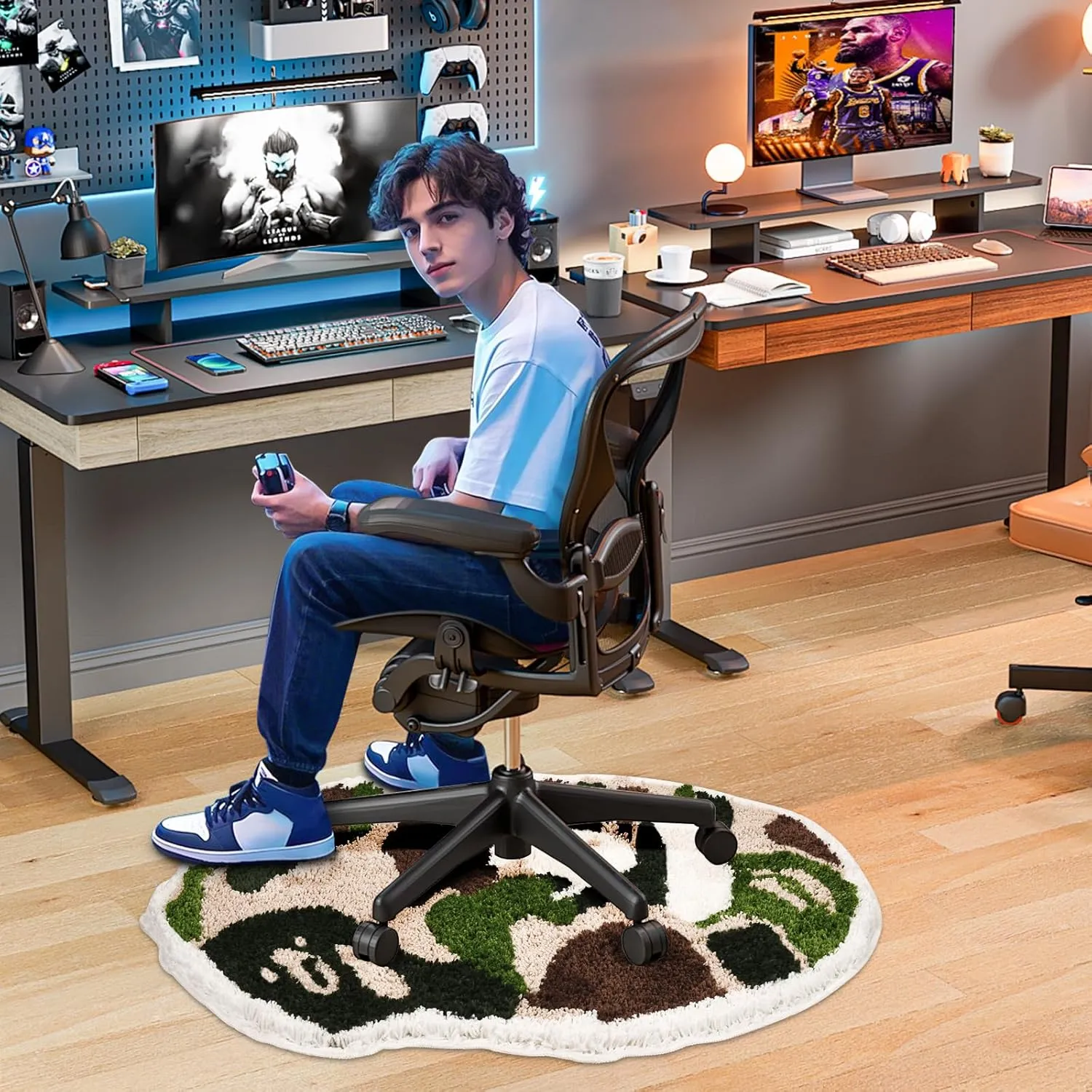 Bape Rug - 28″ x 20″ Hypebeast Rug for Hypebeast Room Decor - Camo - Non Slip Living Room, Bedroom, Children Room, Cool Carpet for Y2k Room Decor - Soft and Fluffy Microfiber A Bathing APE Bathmat