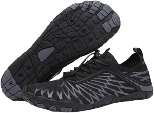 Barefoot Shoes Women, Men, Unisex - Athletic Water Shoes, Black, US Women's Sizes