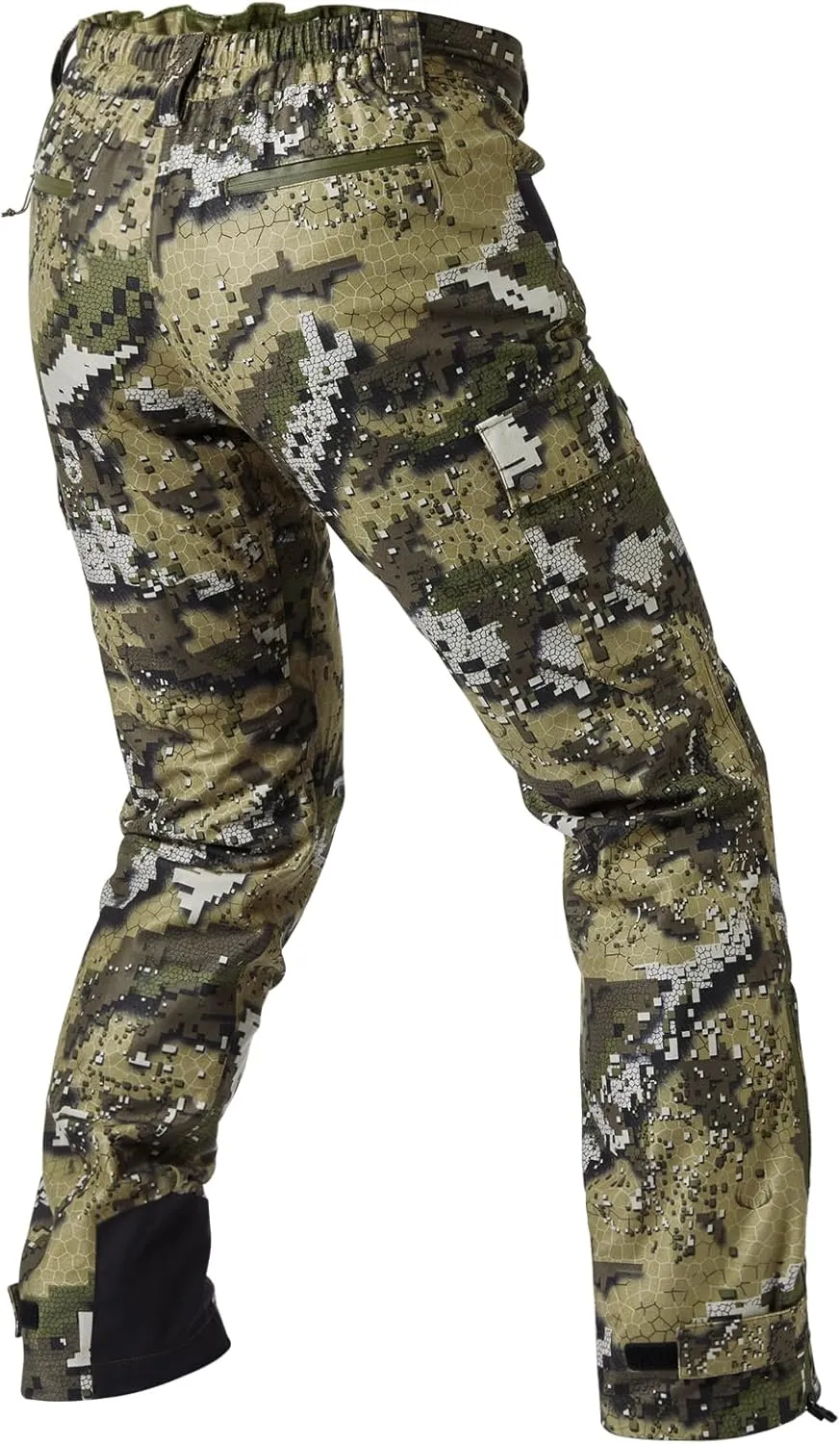 BASSDASH Walker Men’s Waterproof Breathable Hunting Pants with Silent Outer Fabric for Fishing Turkey Upland