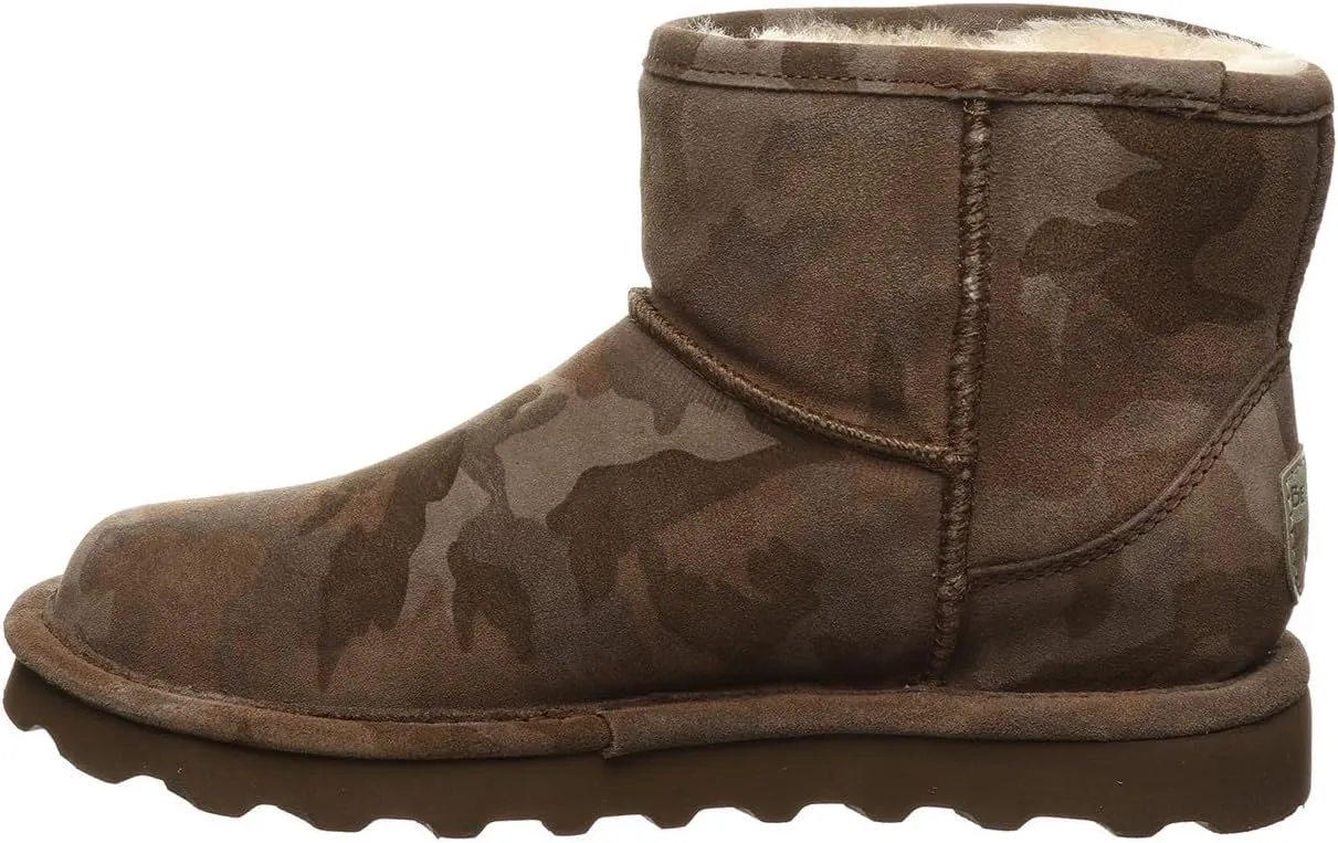 BEARPAW Women's Aleesa Exotic Multiple Colors | Women's Ankle Boot | Women's Slip On Boot | Comfortable Winter Boot