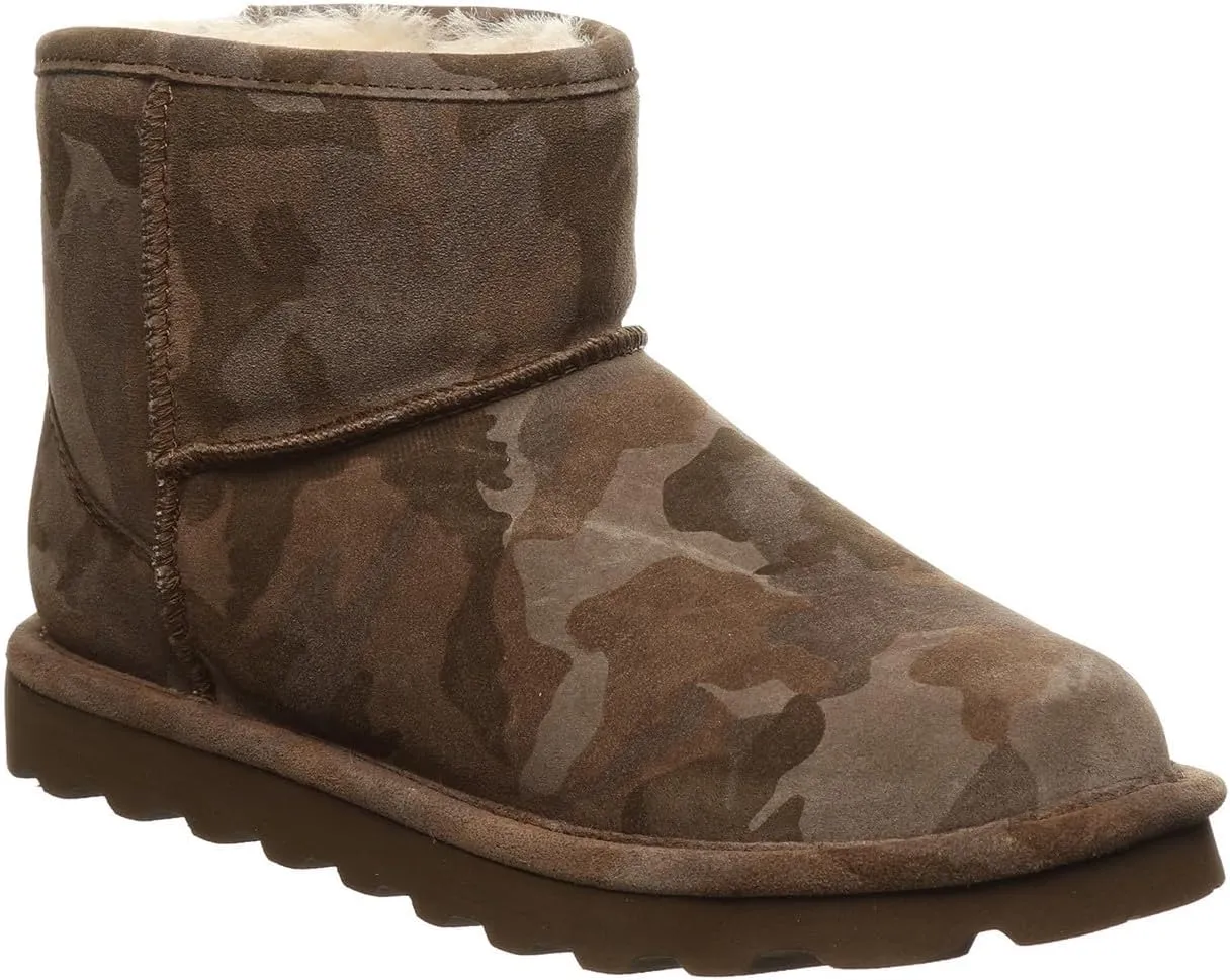 BEARPAW Women's Aleesa Exotic Multiple Colors | Women's Ankle Boot | Women's Slip On Boot | Comfortable Winter Boot