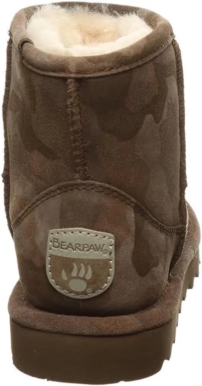 BEARPAW Women's Aleesa Exotic Multiple Colors | Women's Ankle Boot | Women's Slip On Boot | Comfortable Winter Boot