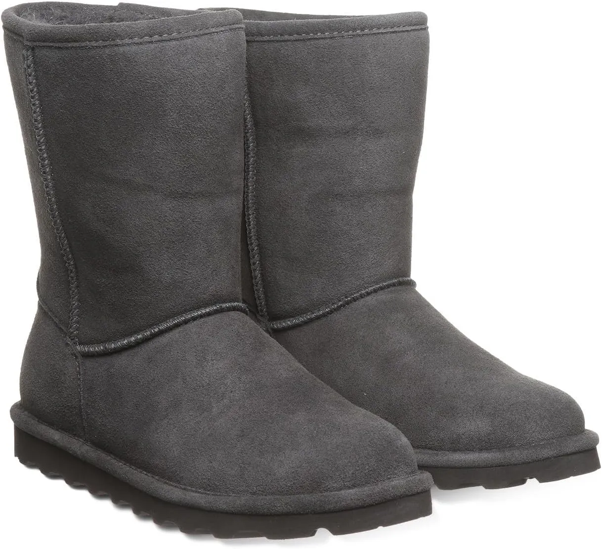 BEARPAW Women's Elle Short Multiple Colors | Women's Boot Classic Suede | Women's Slip On Boot | Comfortable Winter Boot