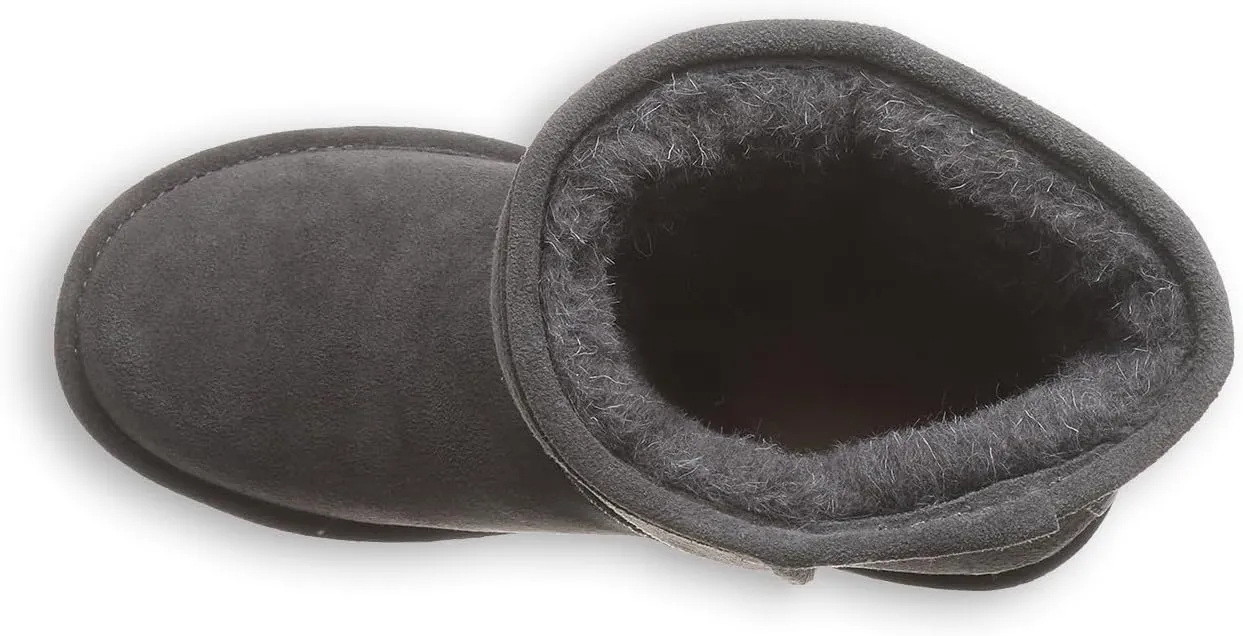 BEARPAW Women's Elle Short Multiple Colors | Women's Boot Classic Suede | Women's Slip On Boot | Comfortable Winter Boot