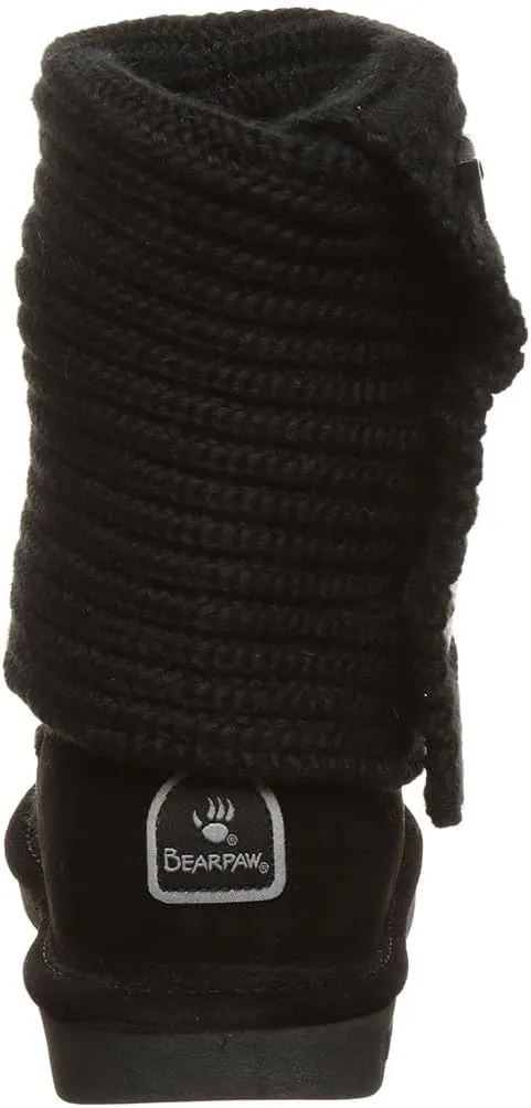BEARPAW Women's Knit Tall Multiple Colors | Women's Fashion Boot | Women's Slip On Boot | Comfortable Winter Boot