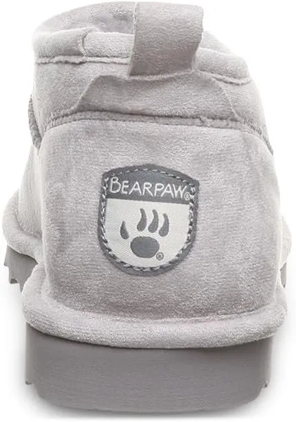BEARPAW Women's Super Shorty Vegan Boot | Women's Ankle Boot | Women's Slip On Boot | Comfortable Winter Boot