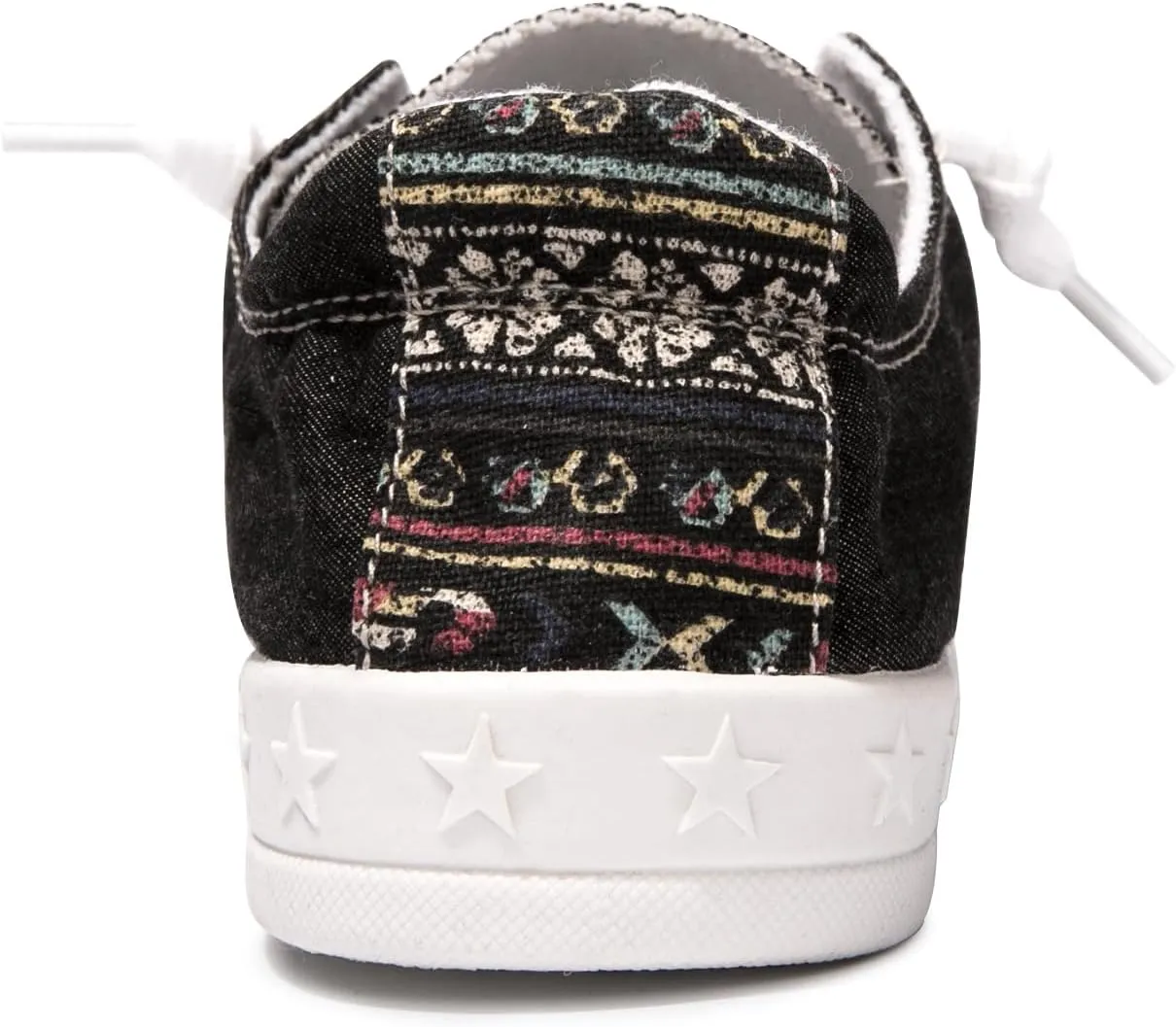 BENEKER Women's Platform Canvas Sneakers Low Top Fashion Sneakers Classic Slip-On Comfort Walking Shoes