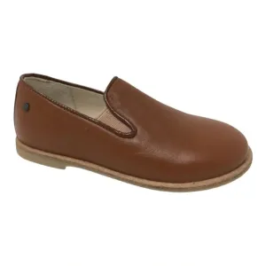 Benji - Tan Soft Leather Slip On for Boy/Girl by Manuela de Juan