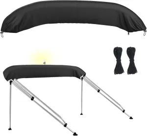 Bimini Top Storage Boot Cover 91"-96" Width Replacement Boot, 600D Waterproof UV Protection Sun Shade Boat Canopy Storage Fits 3 Bow 4 Bow Bimini Tops
