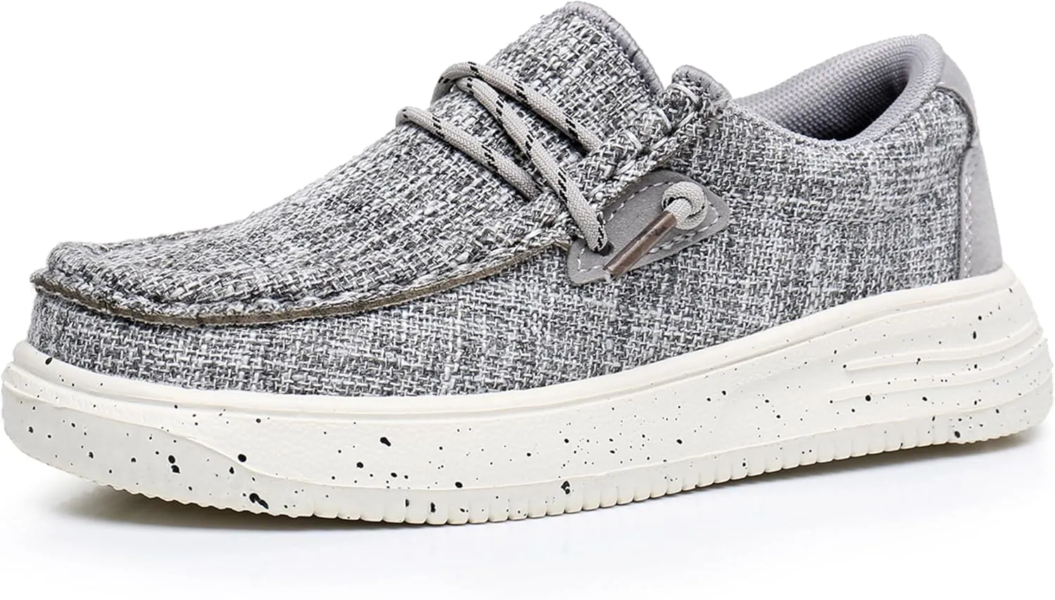 Blikcon Boys Girls Slip-On Casual Boat Shoes Light-Weight Lace Up Loafers(Toddler/Little Kid/Big Kid)