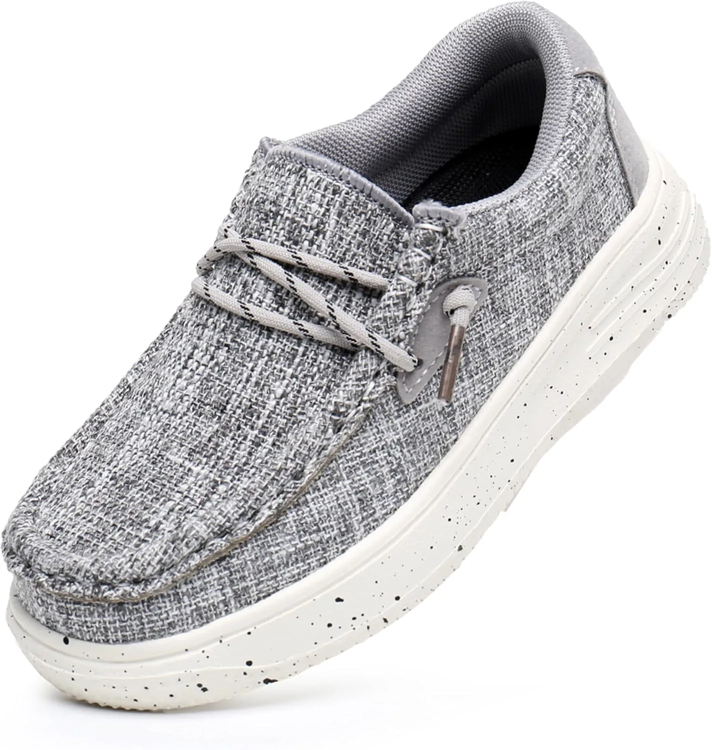 Blikcon Boys Girls Slip-On Casual Boat Shoes Light-Weight Lace Up Loafers(Toddler/Little Kid/Big Kid)