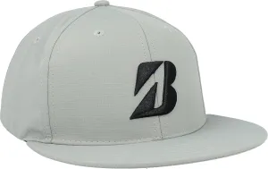 Bridgestone Tour Flat Snapback Cap (Gray, Adjustable) 2023 Golf Hat