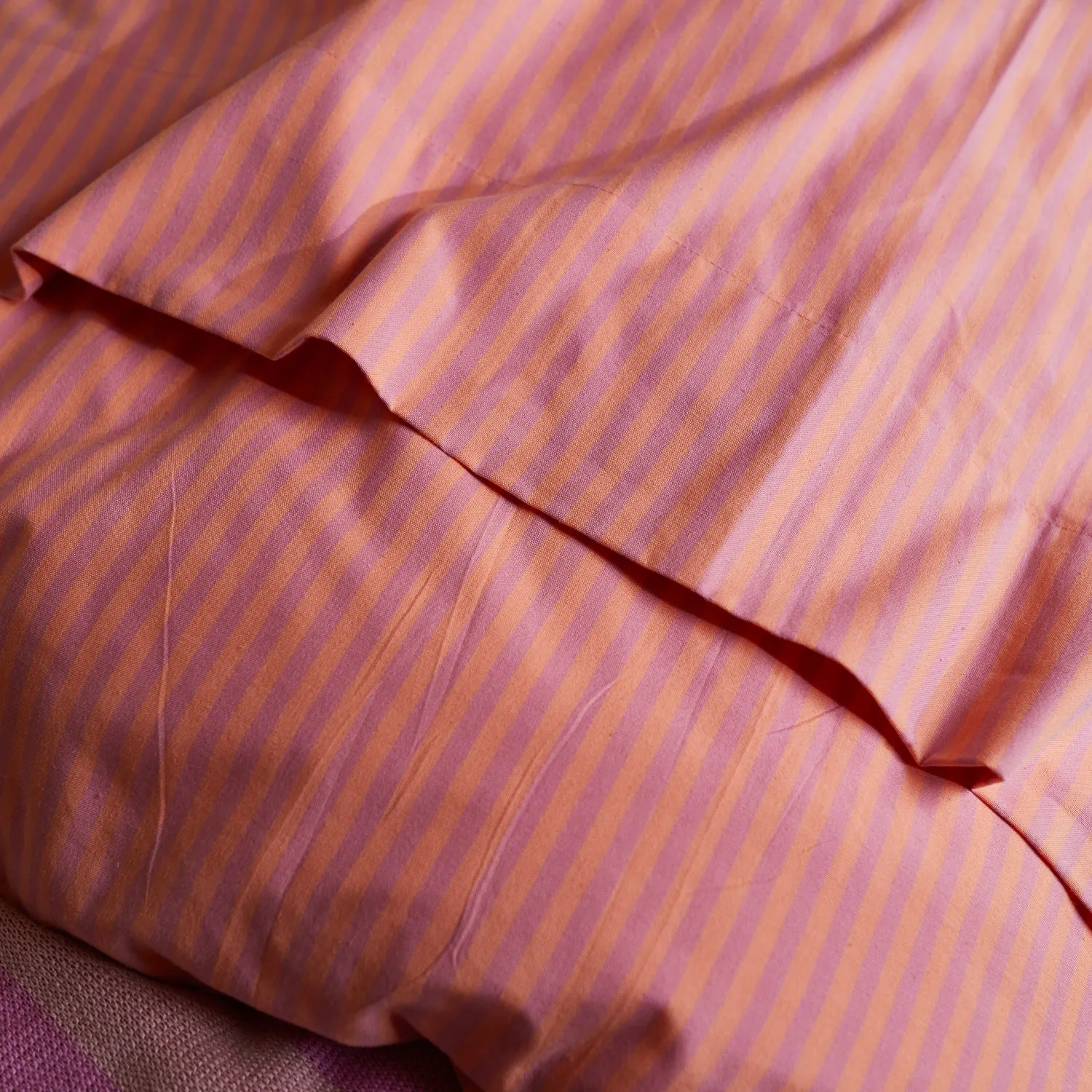 Bundi Cotton Flat Sheet - Rosewater