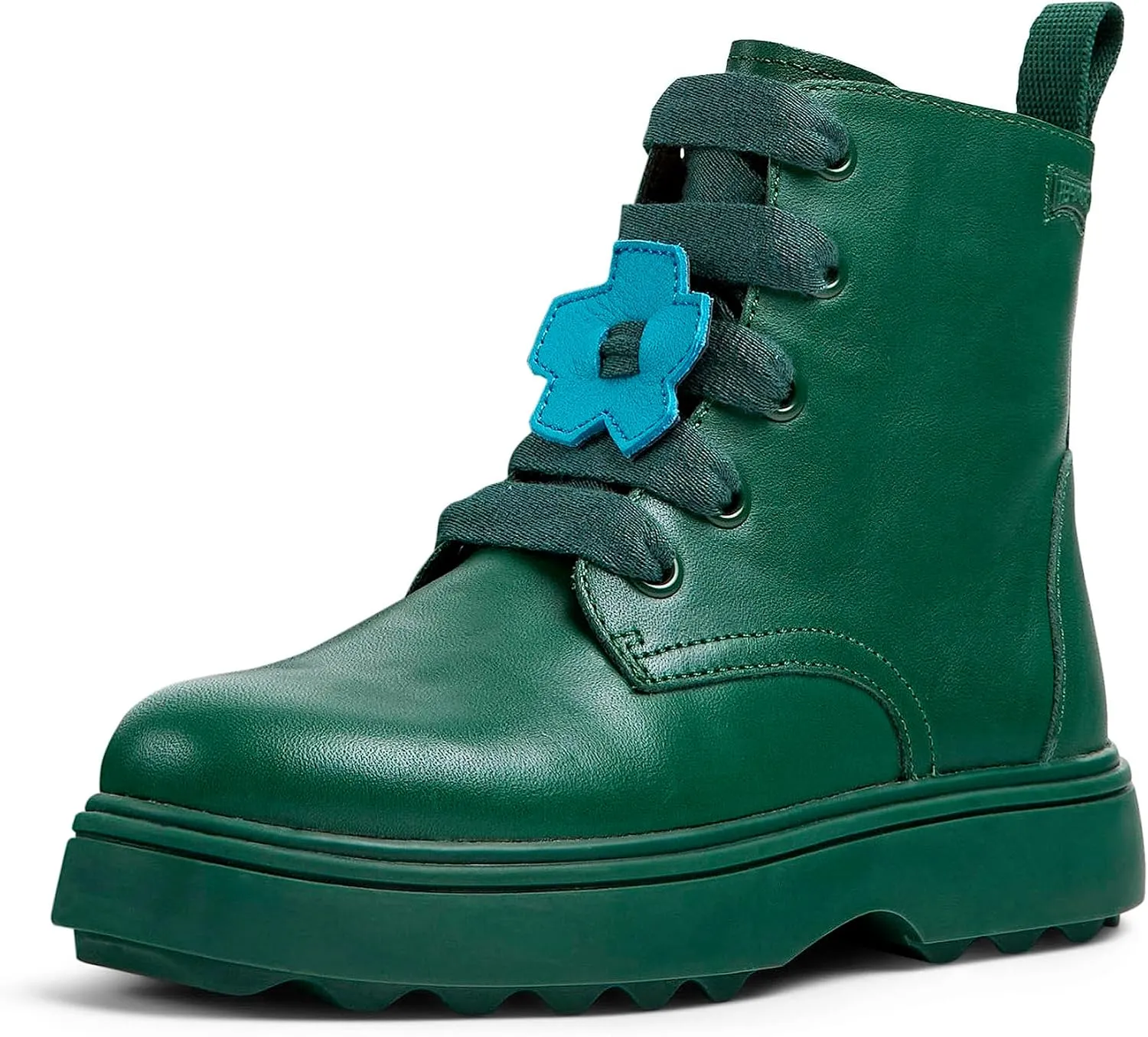 Camper Kids Girls Modern Ankle Boot, Dark Green, 5 Big Kid