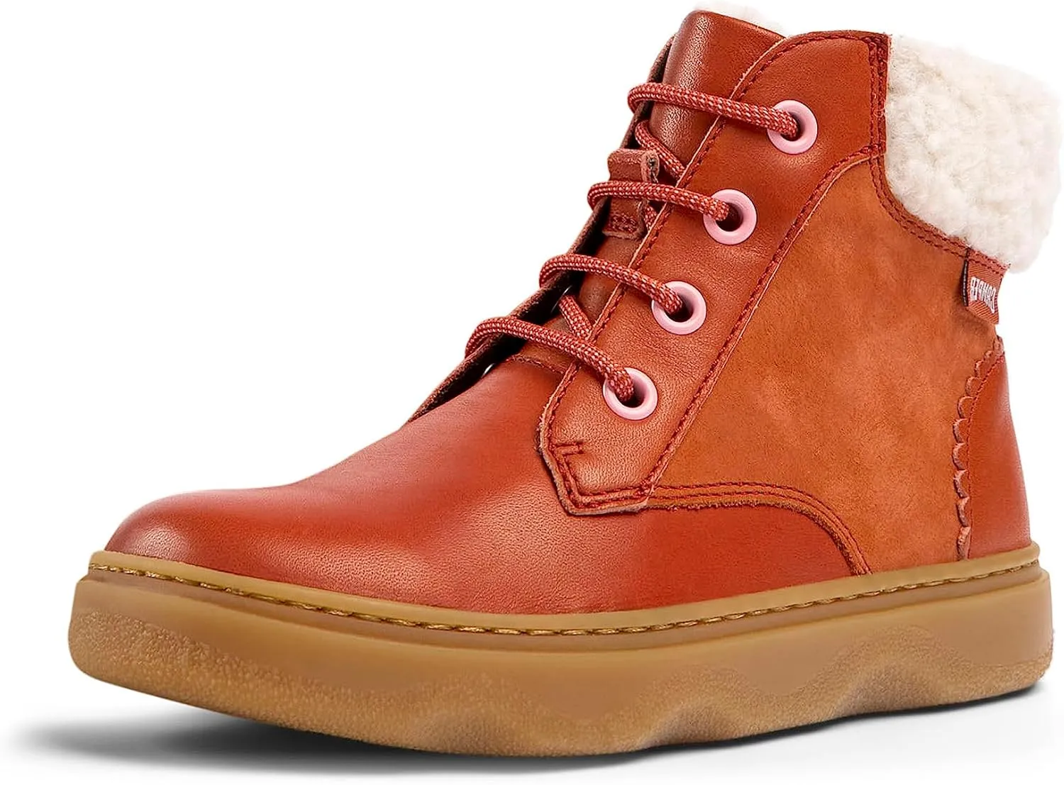 Camper Kids Girls Modern Ankle Boot, Medium Red, 12 Little Kid