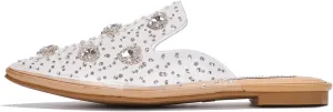 Cape Robbin Sierra Rhinestone Gem Pointy Toe Mule Flats (Sierra)