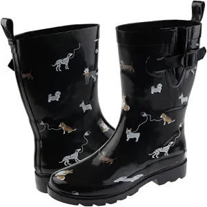 Capelli New York Ladies Mid-Calf Rubber Rain Boots