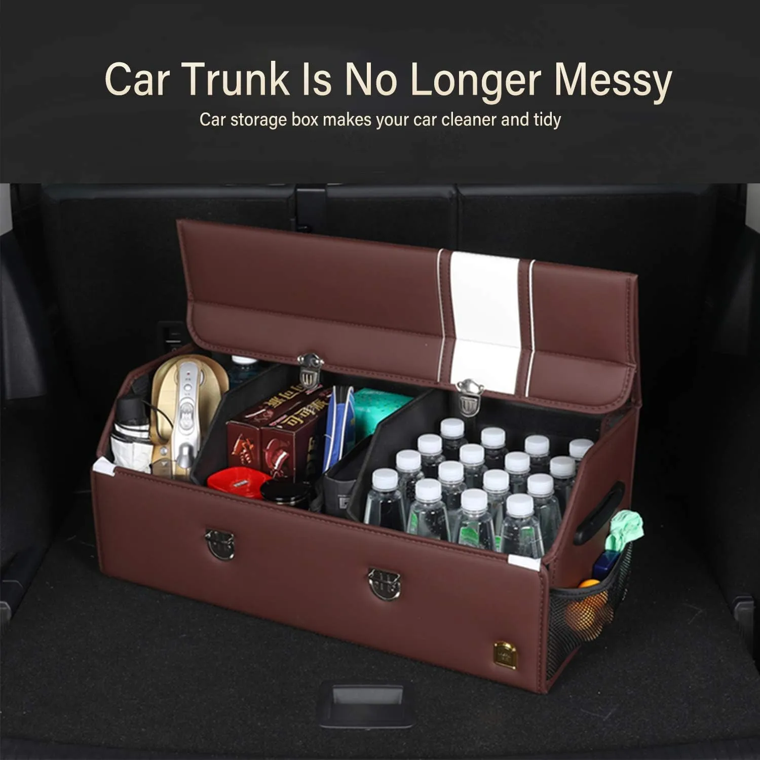 Car Boot Organiser for Ford C-Max/Fairlane/Fusion/Galaxie/Galaxy/Granada, Foldable Storage Box Waterproof Car Boot Tidy Storage Box Durable Car Boot Storage Organiser,B-L
