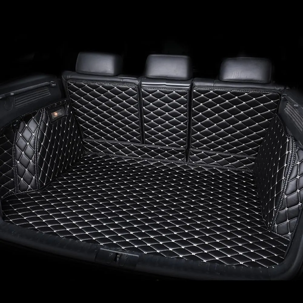 Car Leather Cargo Liners for Lexus UX 250h/260h Hybrid 2018 2019 2020 2021 2022 2023 2024, Full Coverage All Weather Rear Trunk Liner Mats Protector Boot Mats,Blackbeige