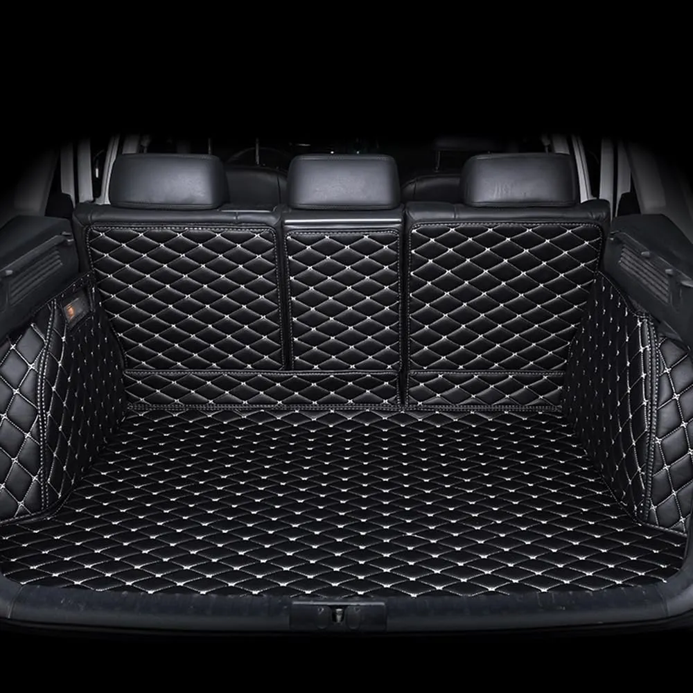 Car Leather Cargo Liners for Lexus UX 250h/260h Hybrid 2018 2019 2020 2021 2022 2023 2024, Full Coverage All Weather Rear Trunk Liner Mats Protector Boot Mats,Blackbeige