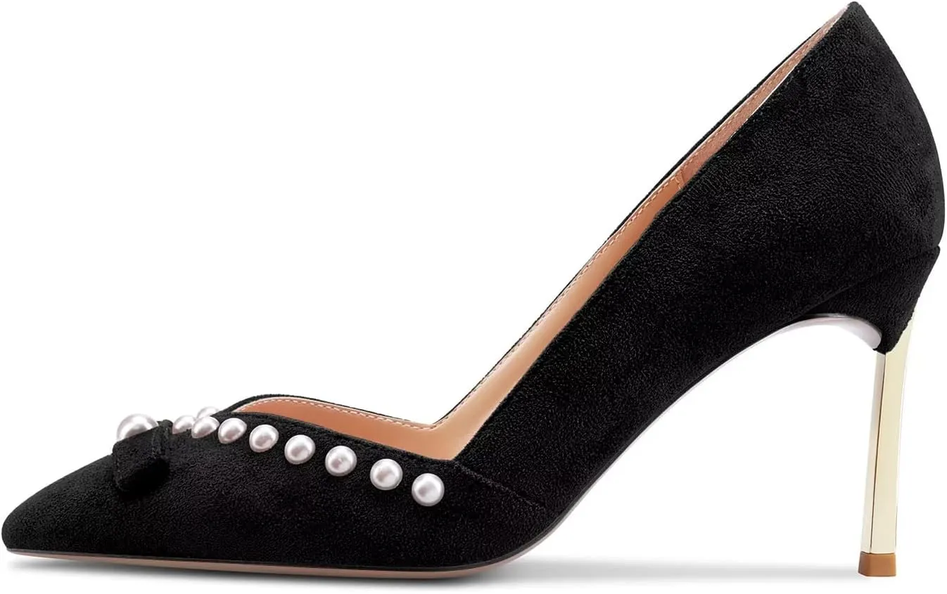 Castamere High Stiletto Heel Pointed Toe Pumps Slip-on Sexy Classic 3.3 Inches Heels