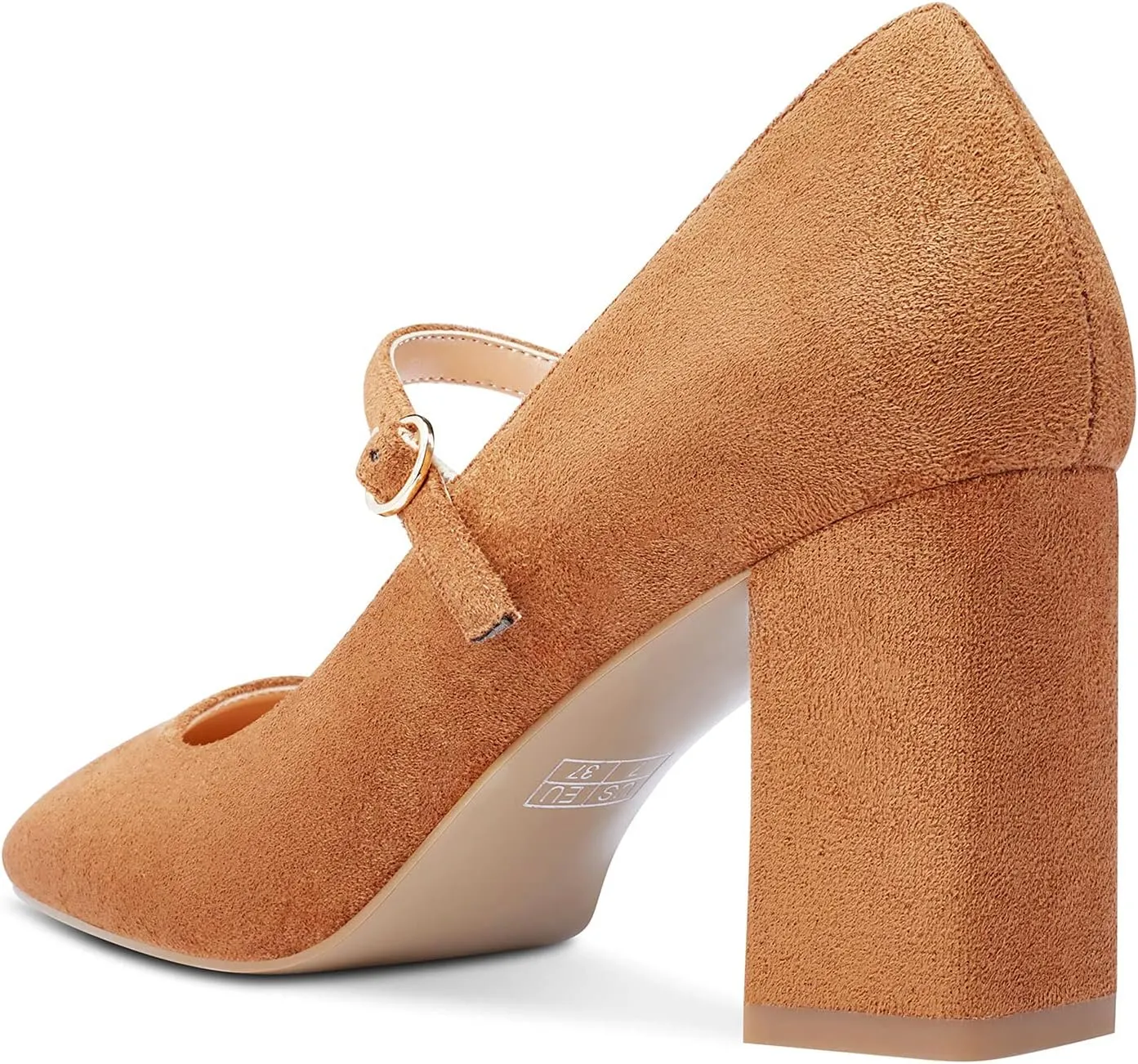 Castamere Ladies Chunky Heel Square-Toe Mary Jane Pumps Strappy Sexy Elegant Pump 3 Inch Heels