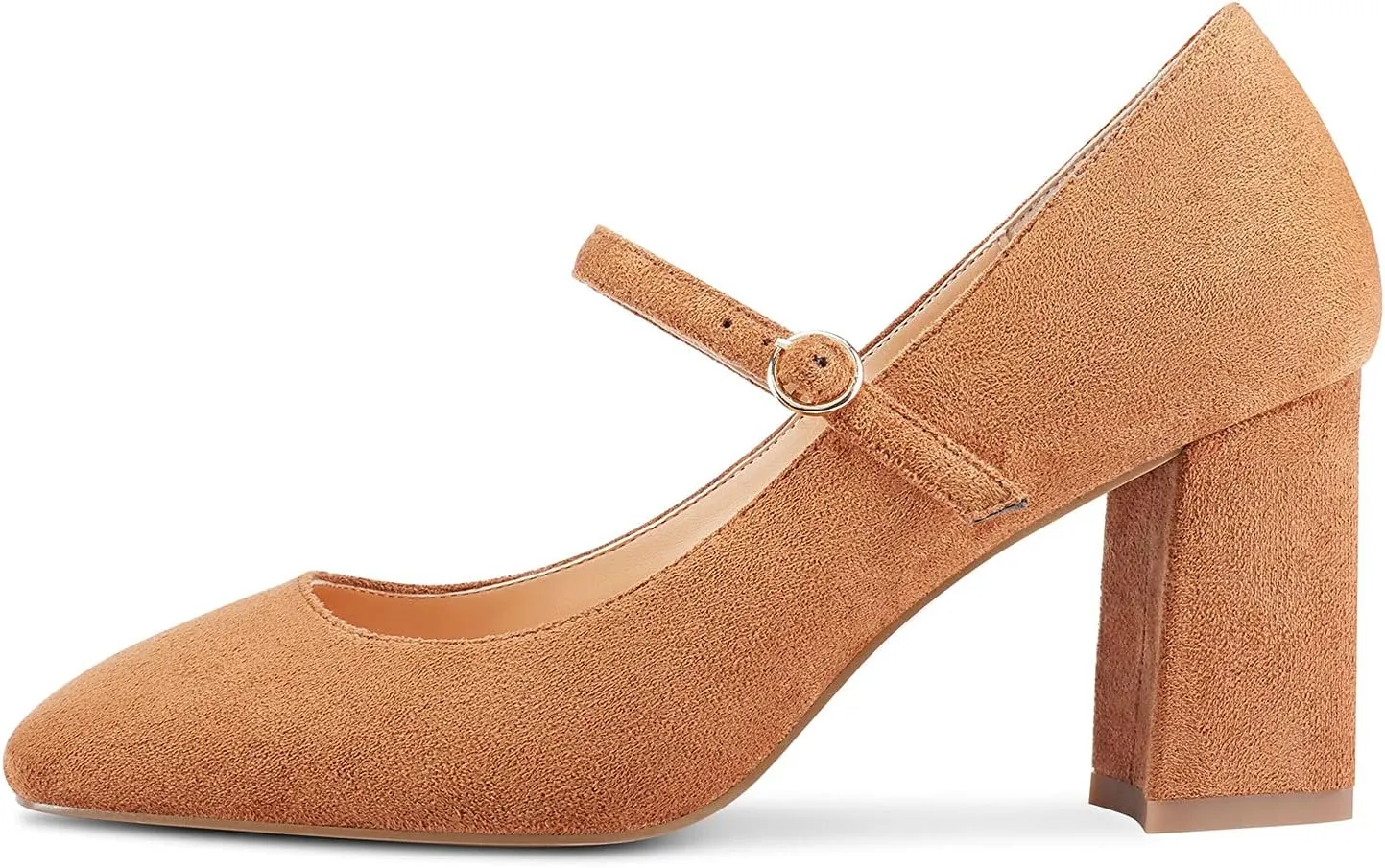 Castamere Ladies Chunky Heel Square-Toe Mary Jane Pumps Strappy Sexy Elegant Pump 3 Inch Heels