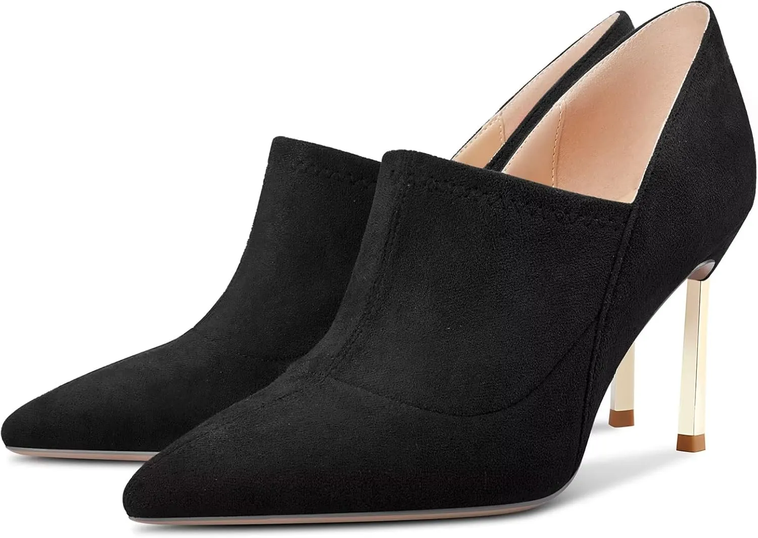 Castamere Women Stiletto High Heel Pointed Toe Slip-on Pumps Wedding Office 3.3 Inches Heels