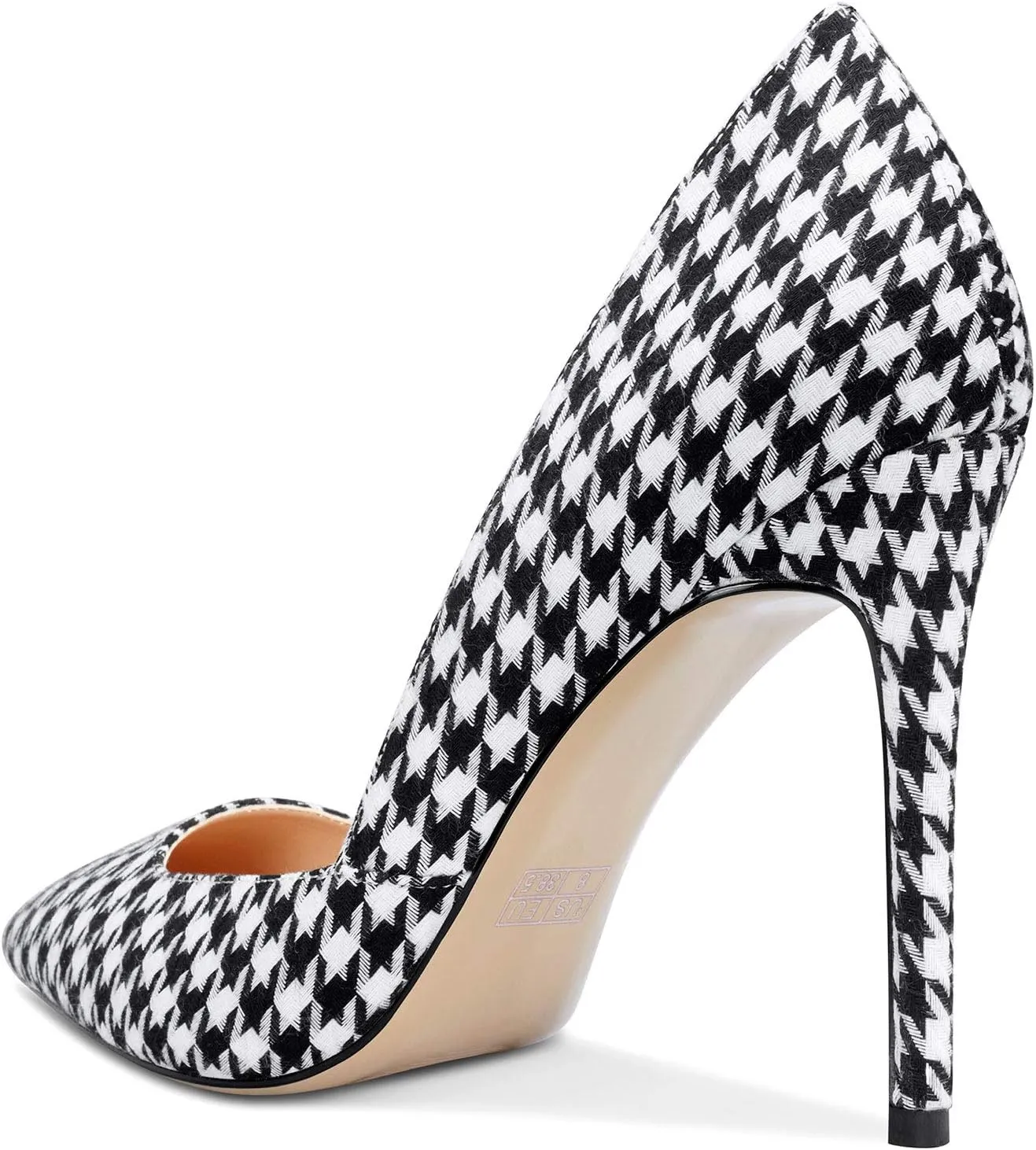 Castamere Womens D'Orsay Slip On High Heels Pumps Elegant Pointy Toe Stilettos 10CM Heel Shoes