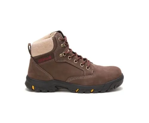 Caterpillar Women's Tess Steel Toe Work Boot Sundance | Chocolate Leather