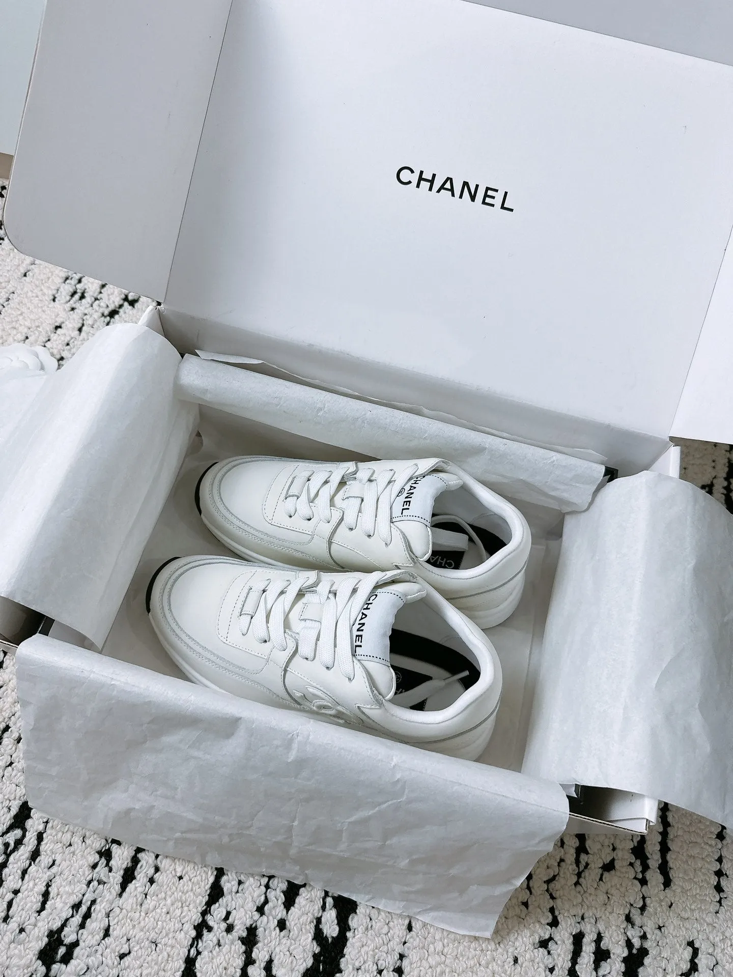 CC Sneaker 35mm In White Soft Cowhide 144702