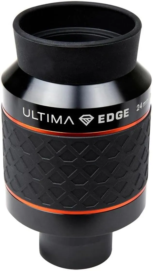 Celestron 93453 Ultima Edge 24mm Parfocal Ultra Flat Field Eyepiece Designed for 1.25" Focusers - Incredibly Crisp Views, Fully Multi-Coated Lens, Moulded Rubber Grip, Black