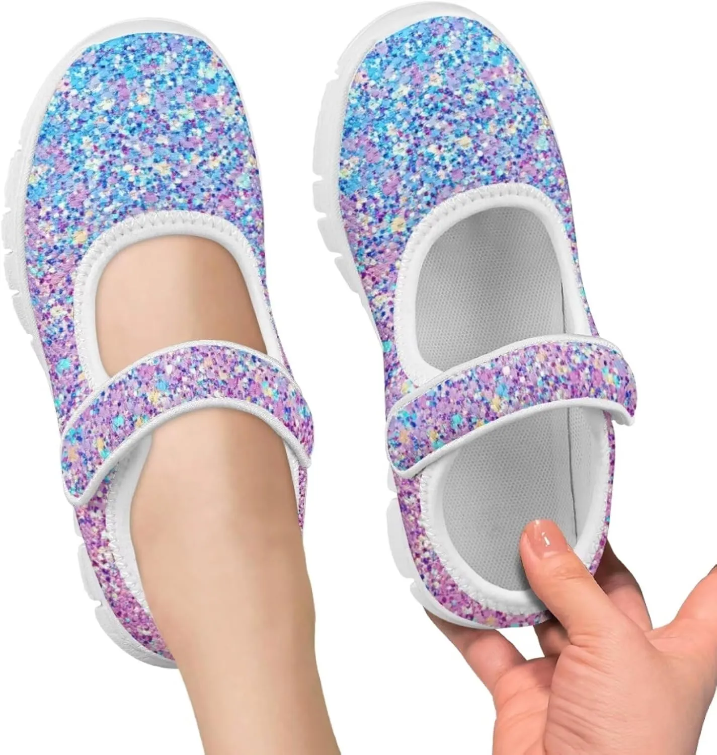 chaqlin Kids Casual Shoes Boys Girls Lightweight Running Walking Flat Mary Jane Shoes Breathable Non Slip Sports Sneakers for School