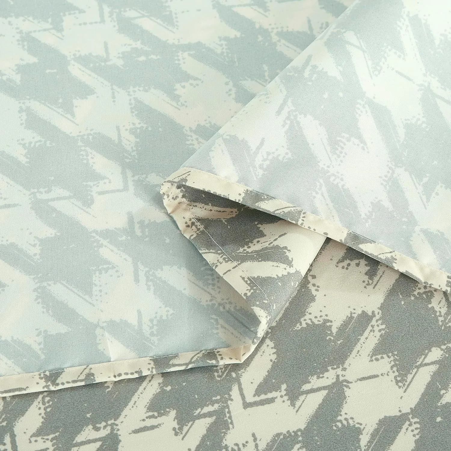 Chezmoi Collection 4-Piece Lodge Plaid Sheet Set Full - Gray Houndstooth Printed Brushed Microfiber Lightweight Breathable Deep Pocket Bed Sheets