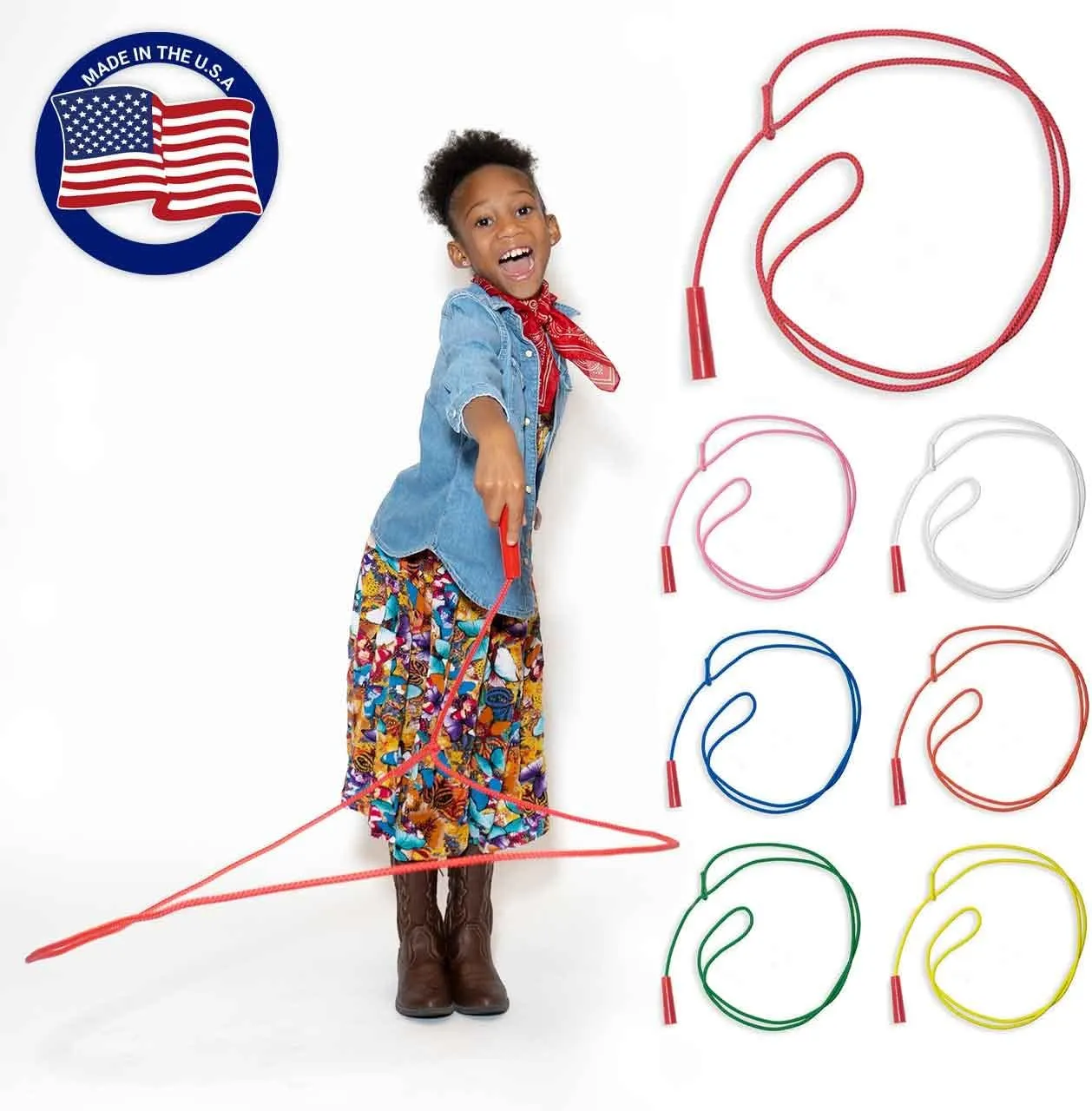 Children’s Cowboy Kiddie Trick Rope Lasso Pre-Tied | Ages 4-10 |