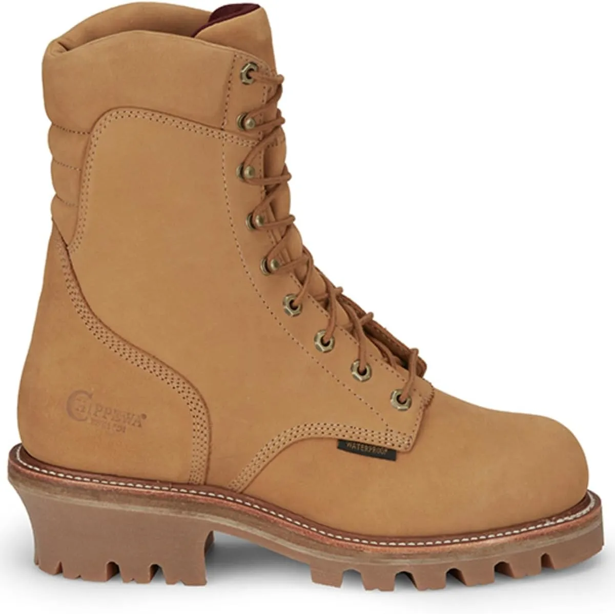 Chippewa Men's 9" Super DNA Lace-Up Waterproof Work Boot Steel Toe - 59417