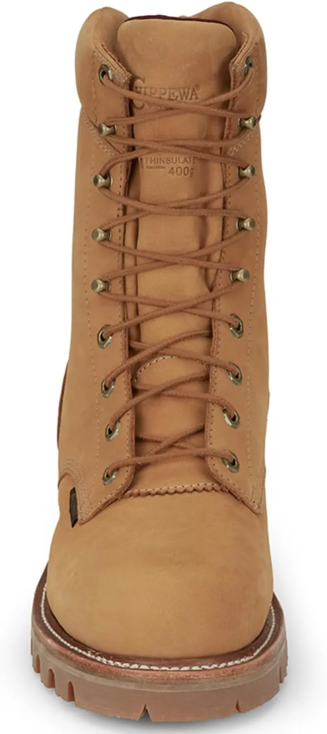 Chippewa Men's 9" Super DNA Lace-Up Waterproof Work Boot Steel Toe - 59417