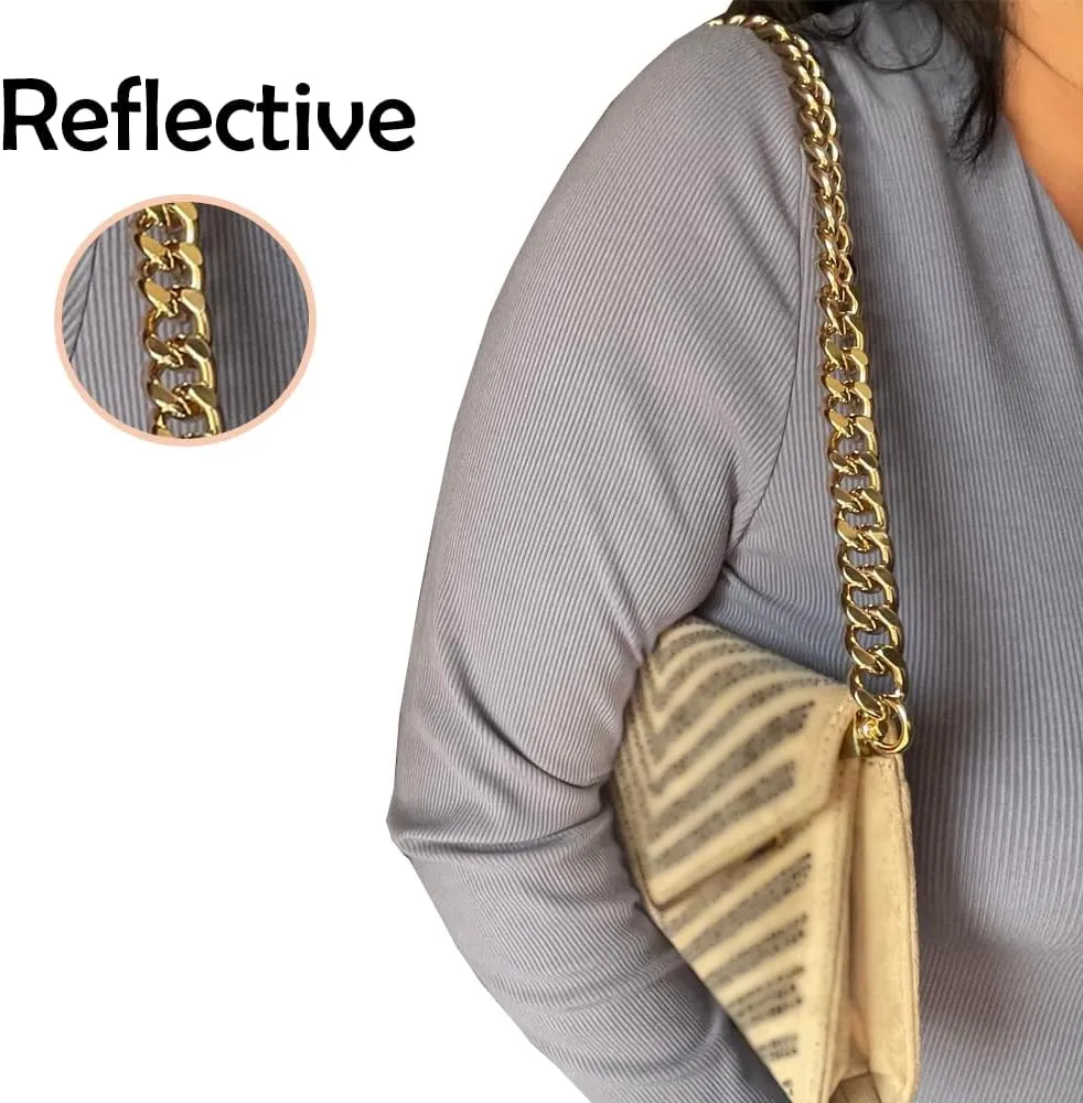 Chunky Purse Chain Replacement Shoulder Strap Bag Chain (16mm) - Gold 22"