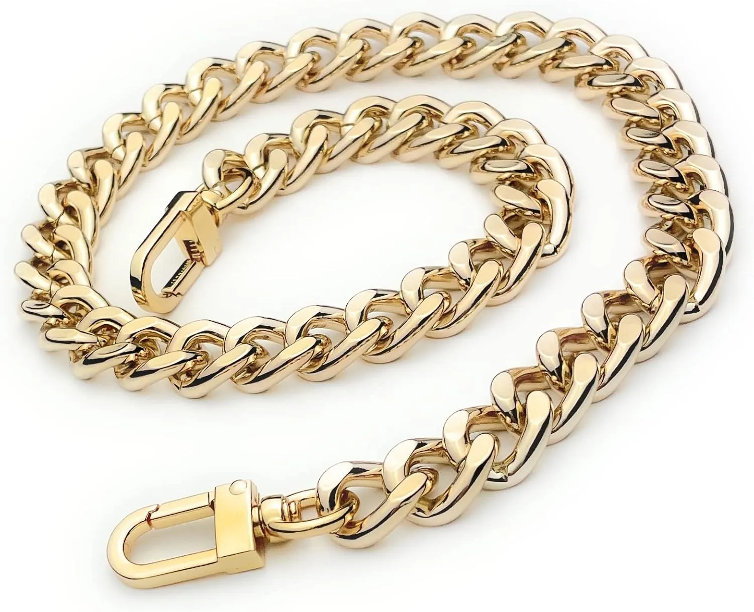 Chunky Purse Chain Replacement Shoulder Strap Bag Chain (16mm) - Gold 22"