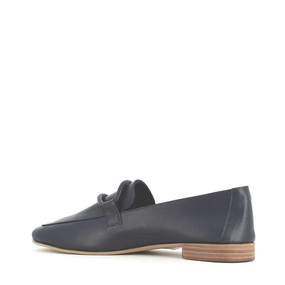 Cinders Edit Soft Leather Loafer Navy