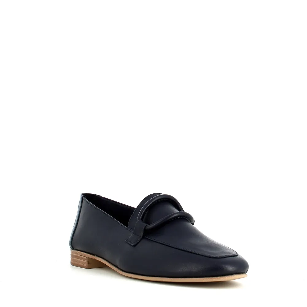 Cinders Edit Soft Leather Loafer Navy