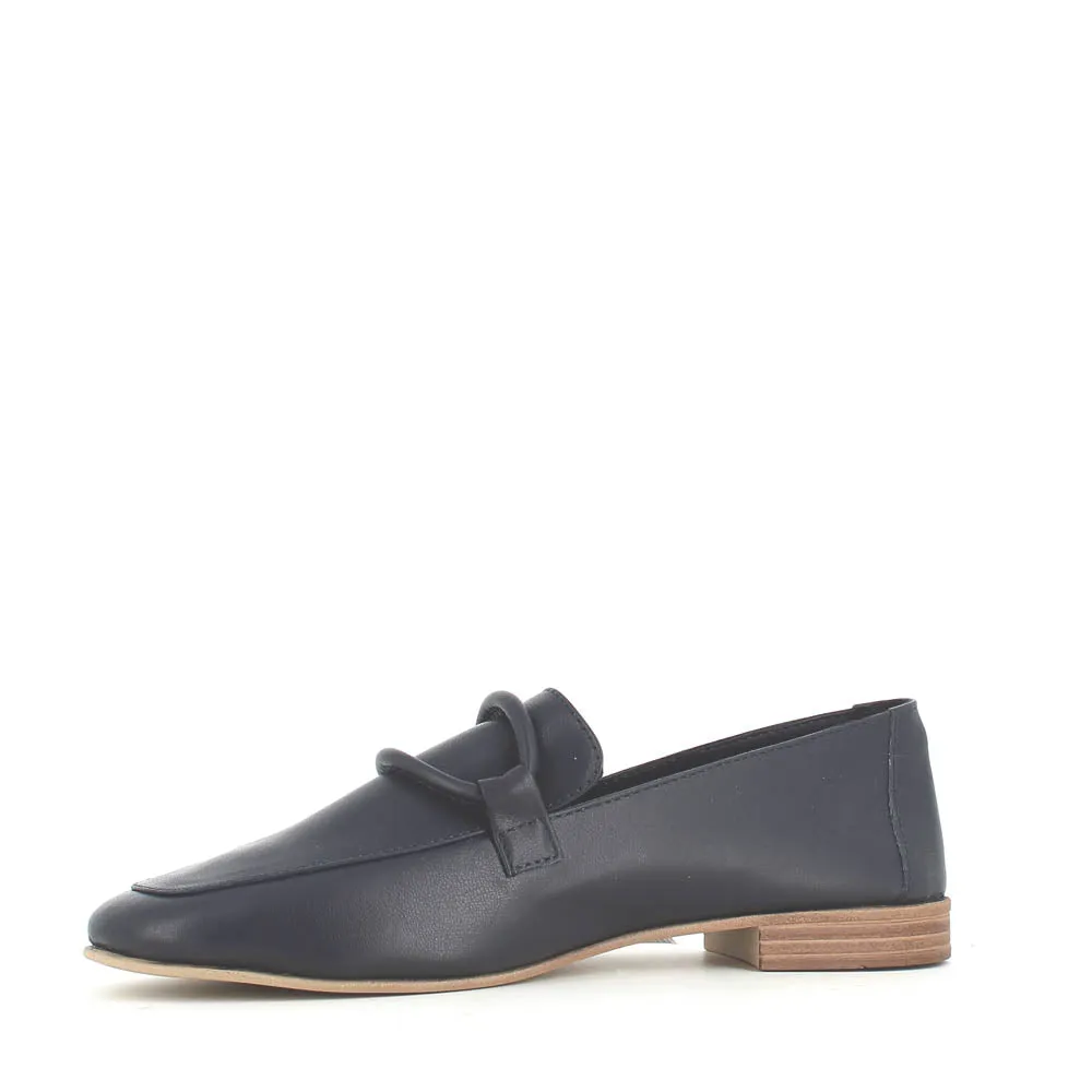 Cinders Edit Soft Leather Loafer Navy