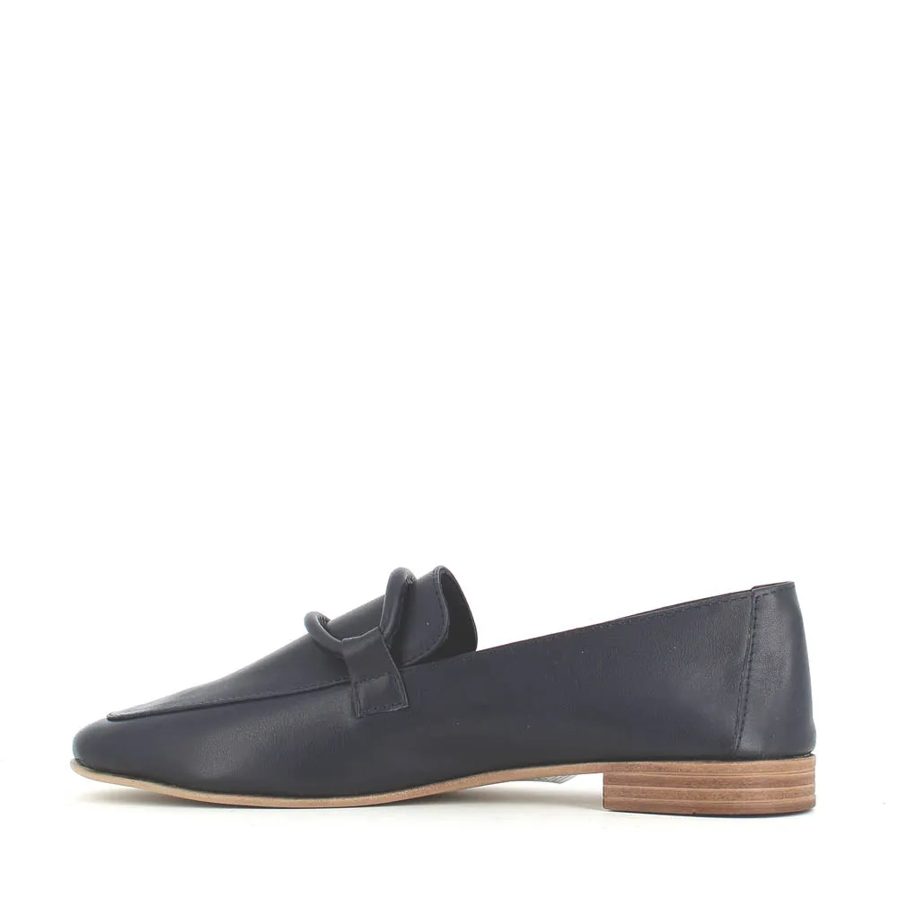 Cinders Edit Soft Leather Loafer Navy
