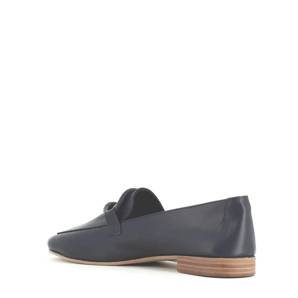 Cinders Edit Soft Leather Loafer Navy