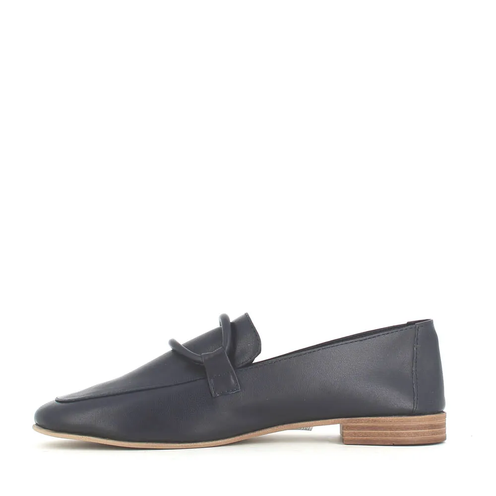 Cinders Edit Soft Leather Loafer Navy