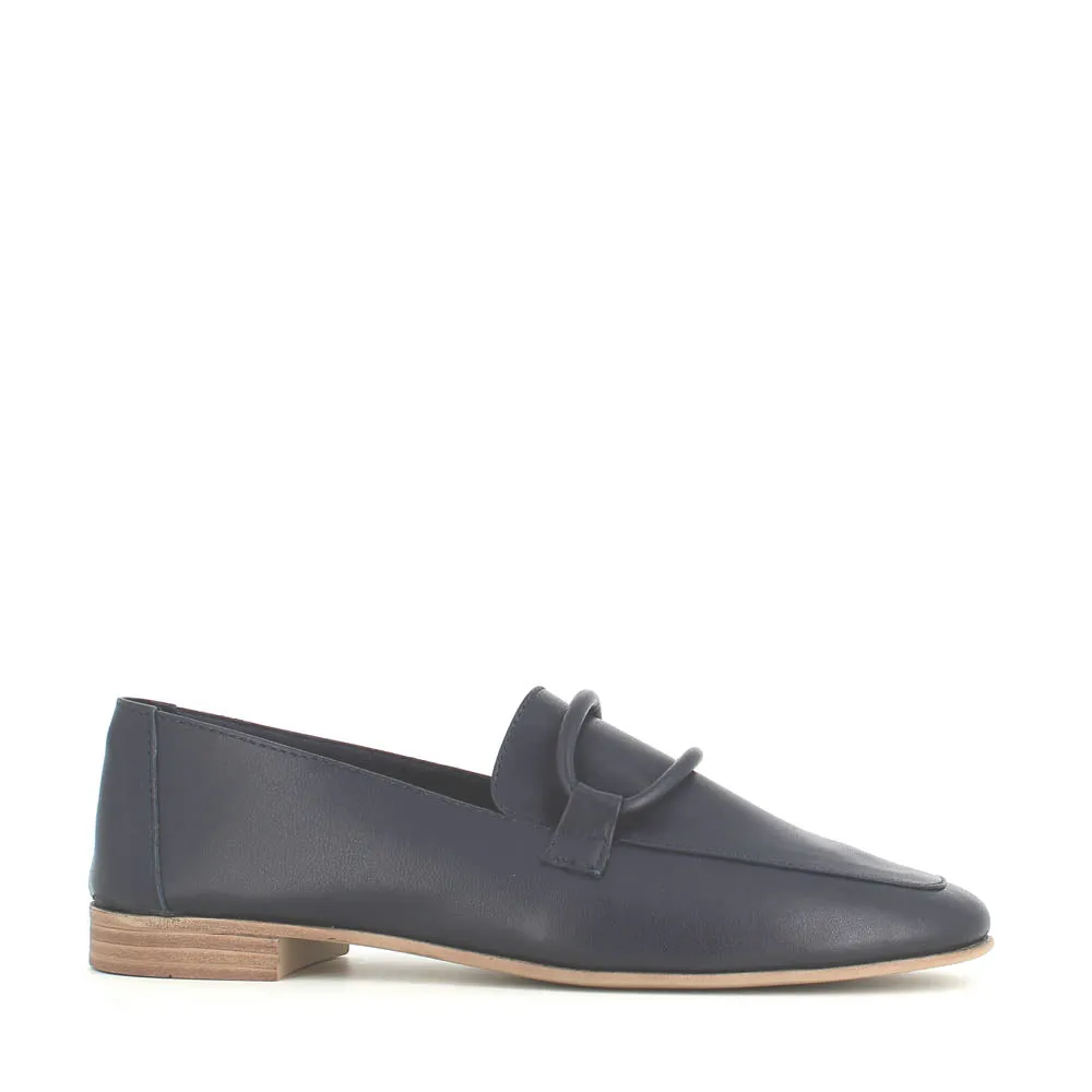 Cinders Edit Soft Leather Loafer Navy
