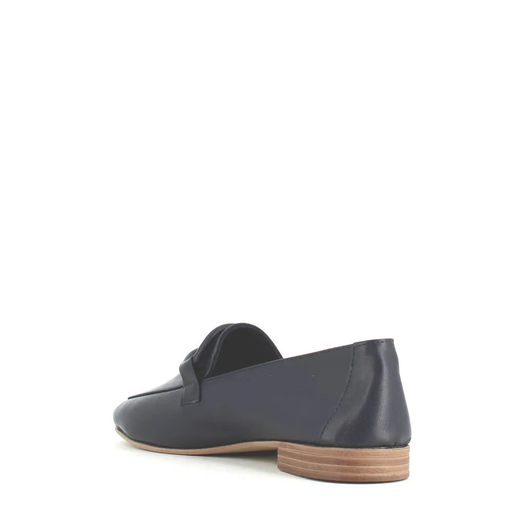 Cinders Edit Soft Leather Loafer Navy