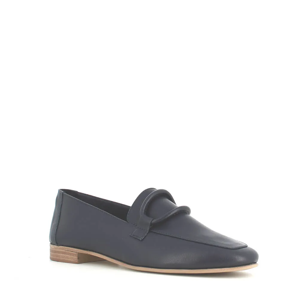 Cinders Edit Soft Leather Loafer Navy